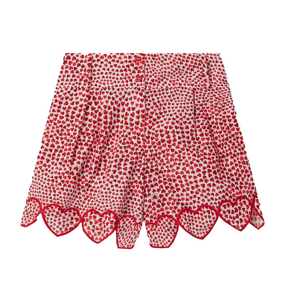 Stella McCartney High Summer Hearts Organic Cotton Shorts